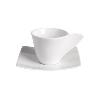 Love Tiffani - Tazza Caffè Con Piatto - Bianco