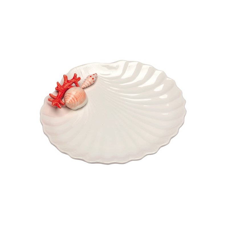 Love Tiffani - Vassoio Conchiglia - Ceramica - Cm33