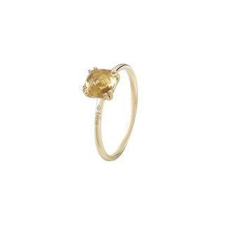 Bliss - Anello In Oro Giallo - Diamante Rotondo