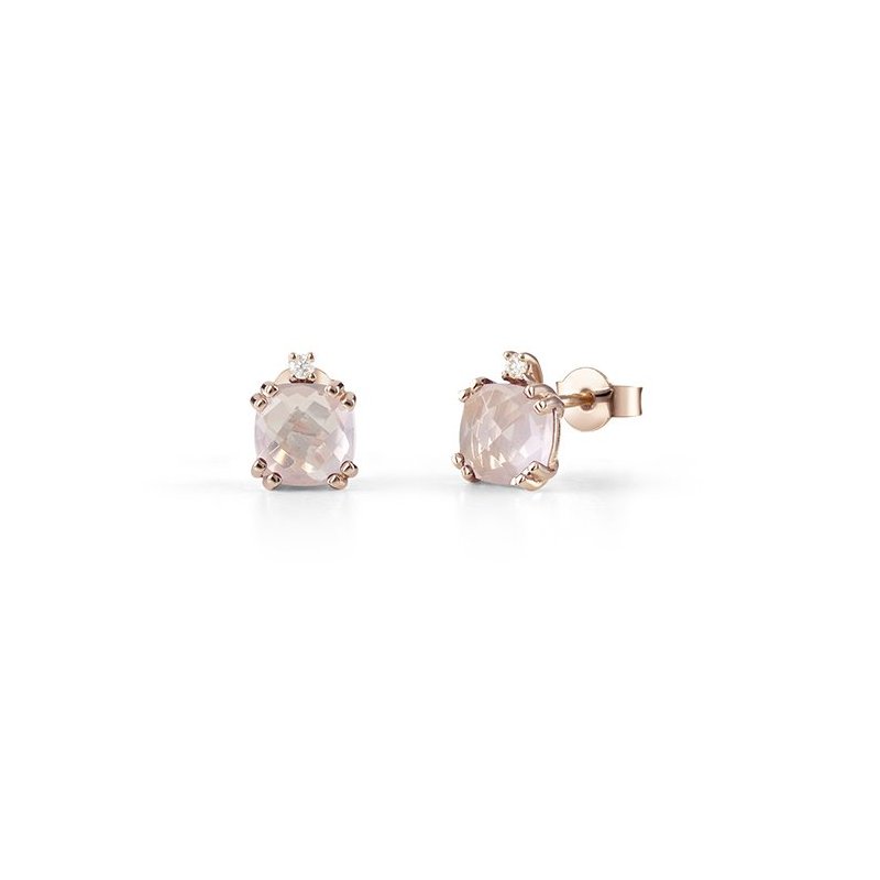 Bliss - Orecchini In Oro Rose - Rotondo - 0.02