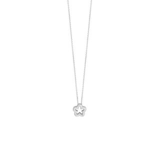 Bliss - Collierino In Oro Bianco - Diamante Rotondo