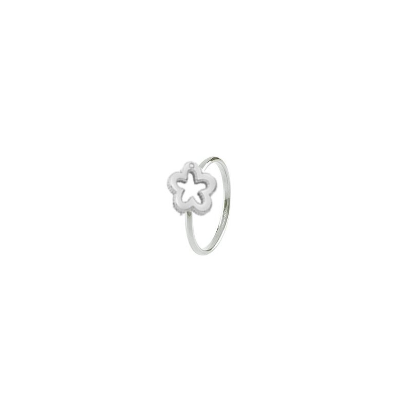 Bliss - Anello Diamante - Oro Bianco - Rotondo