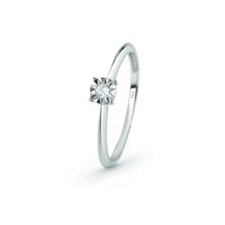 Bliss - Anello Rugiada - Oro Bianco - Diamante