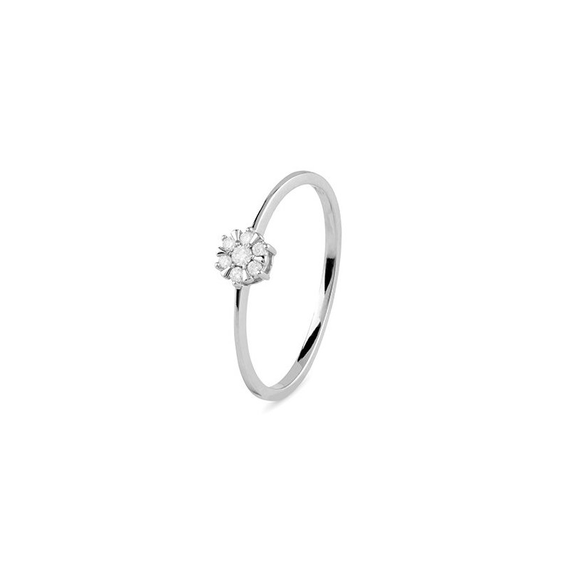 Bliss - Anello Bl Grace - Oro Bianco - Diamante