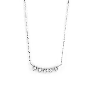 Bliss - Collana In Oro Bianco - Diamante - Rotondo