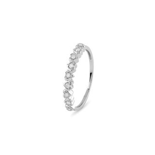 Bliss - Anello In Oro Bianco - Diamante Rotondo