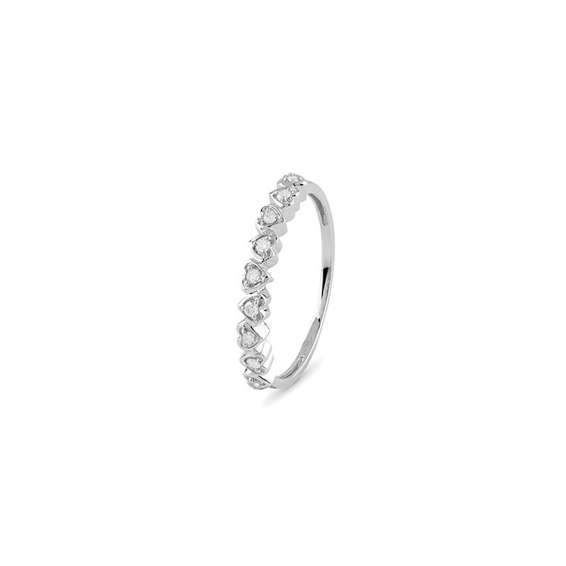 Bliss - Anello In Oro Bianco - Diamante Rotondo