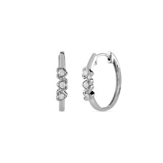 Bliss - Orecchini In Oro Bianco - Diamante Rotondo