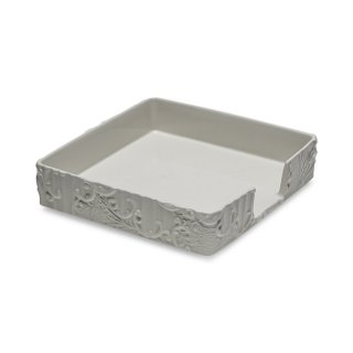 Henriette - Portatovaglioli Dentelle - Ceramica - Bianco