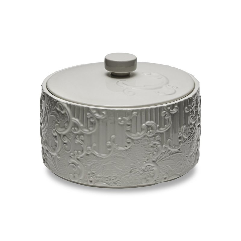 Henriette - Scatola C/Coperchio - Ceramica - Bianco
