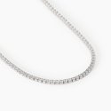 Mabina - Collana In Argento 925 - Zirconi - Lunghezza Regolabile