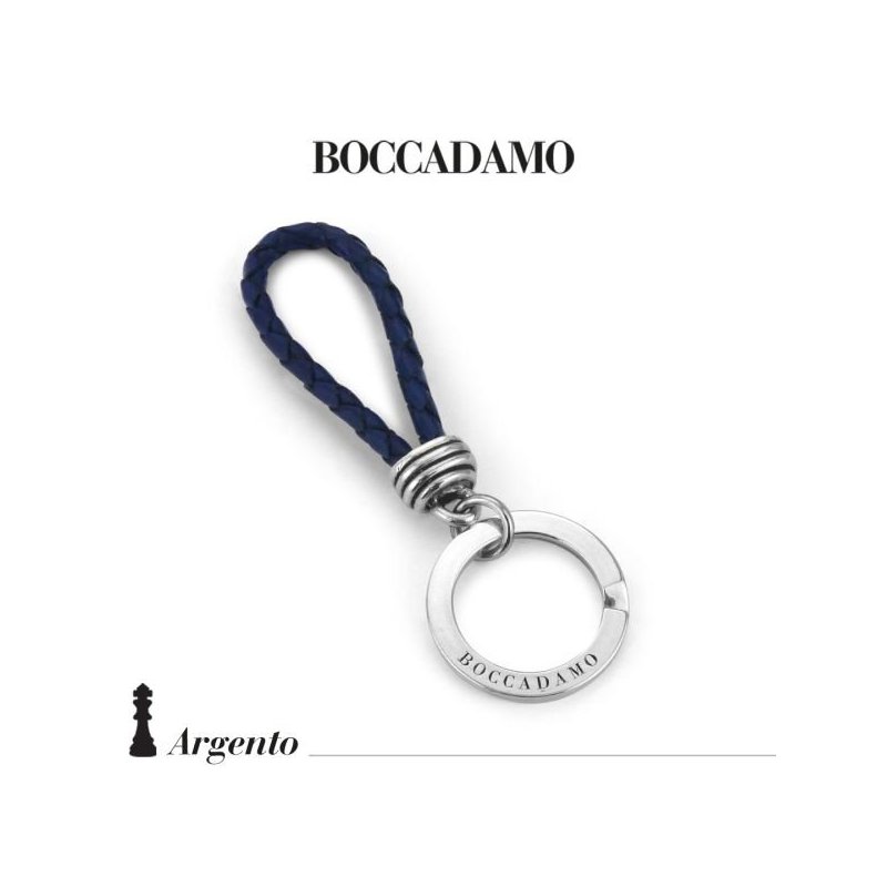 Boccadamo - Portachiavi Scooby Do - Pelle Blu - Argento