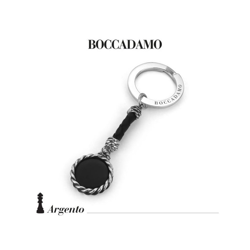 Boccadamo - Portachiavi Corda - Agata Nera
