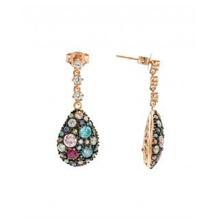 Alisei Milano - Orecchino Drop - Multicolor - Argento