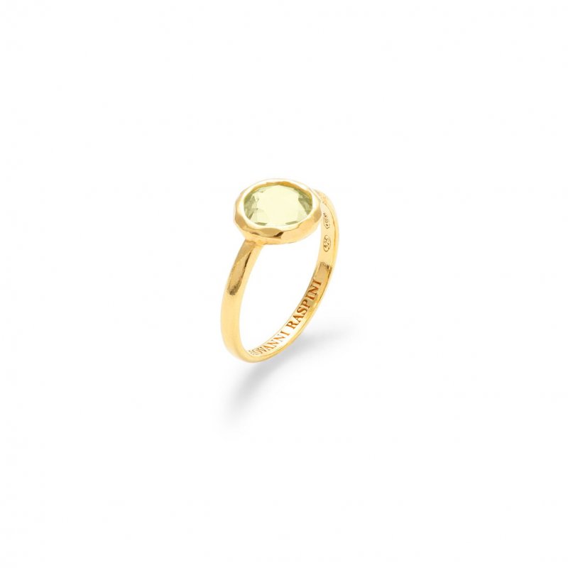 Giovanni Raspini - Anello Loop - Verde Lime - Argento