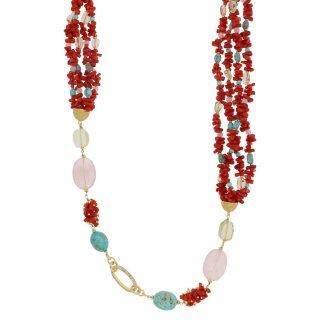 Nivy - Collana Sasha - Corallo Rosso - Argento