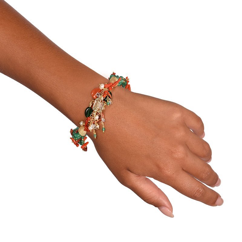 Nivy - Bracciale Adriel - Corallo Rosso - Argento