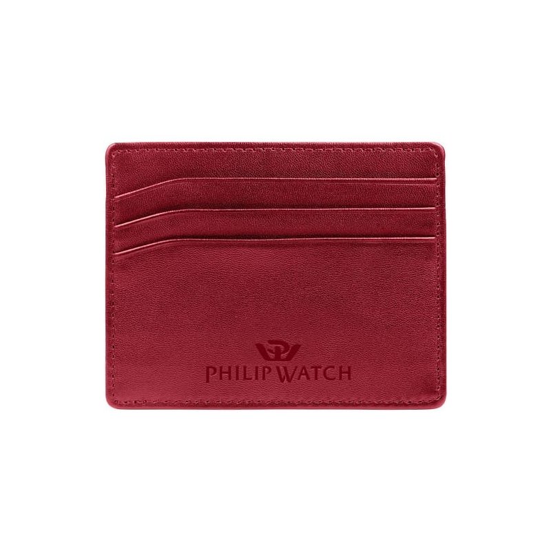 Philip Watch - Accessorio Card Holder - Pelle - Rosso