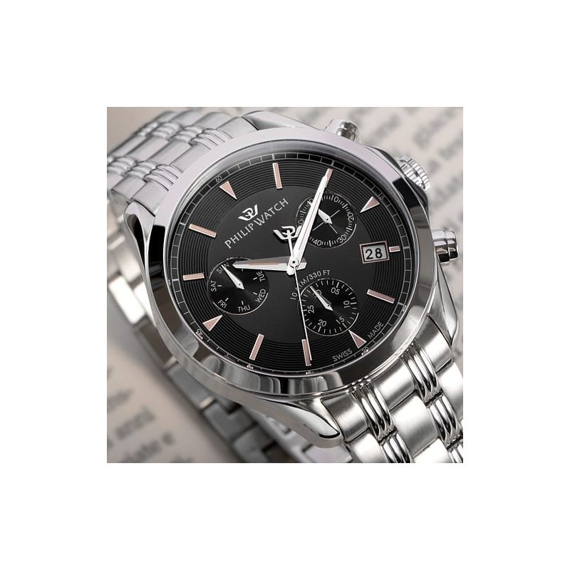 Philip Watch - Blaze Cronografo - Acciaio - Uomo
