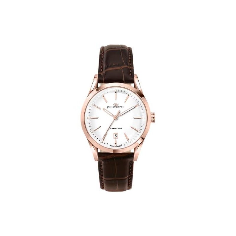 Philip Watch - Sunray R8251180020 - Acciaio - Pelle