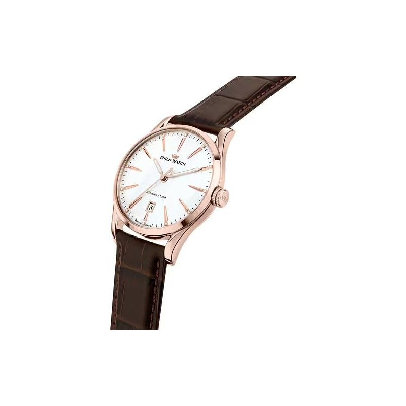 Philip Watch - Sunray R8251180020 - Acciaio - Pelle