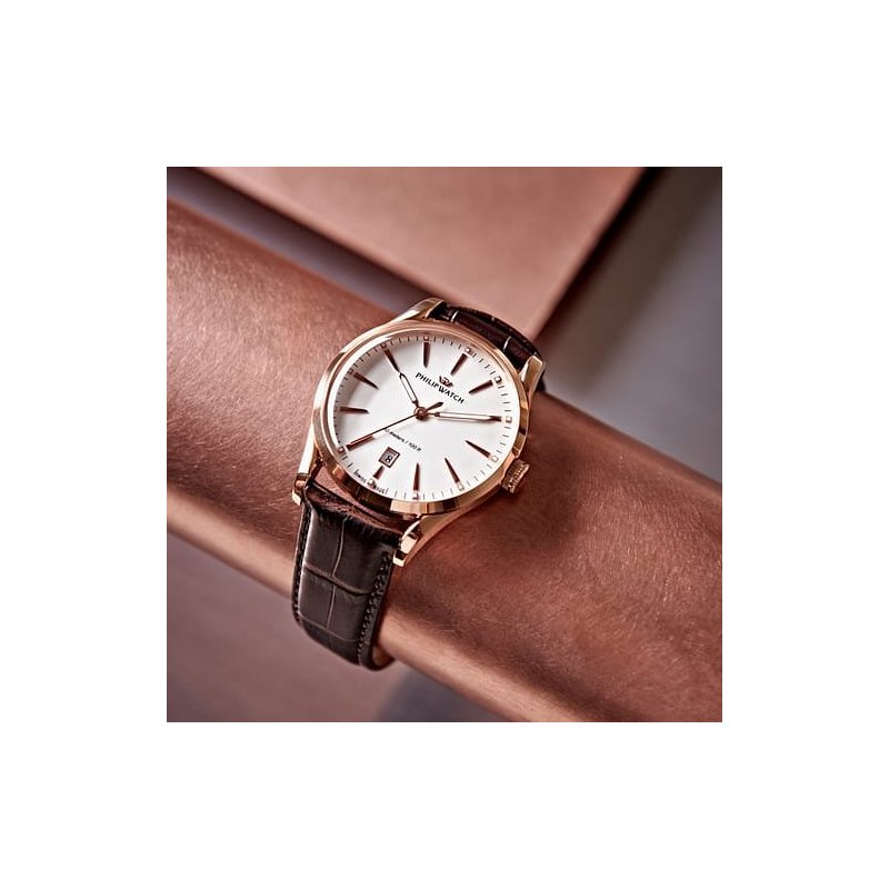Philip Watch - Sunray R8251180020 - Acciaio - Pelle