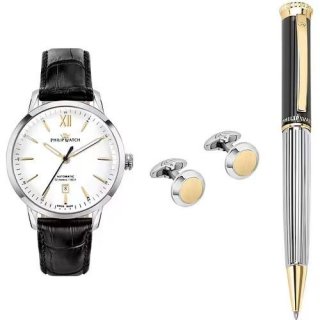 Philip Watch - Sunray Automatico - Acciaio E Pelle