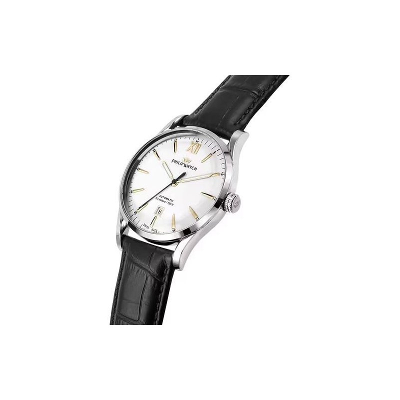 Philip Watch - Sunray Automatico - Acciaio E Pelle