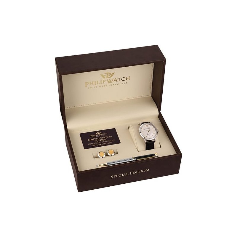 Philip Watch - Sunray Automatico - Acciaio E Pelle