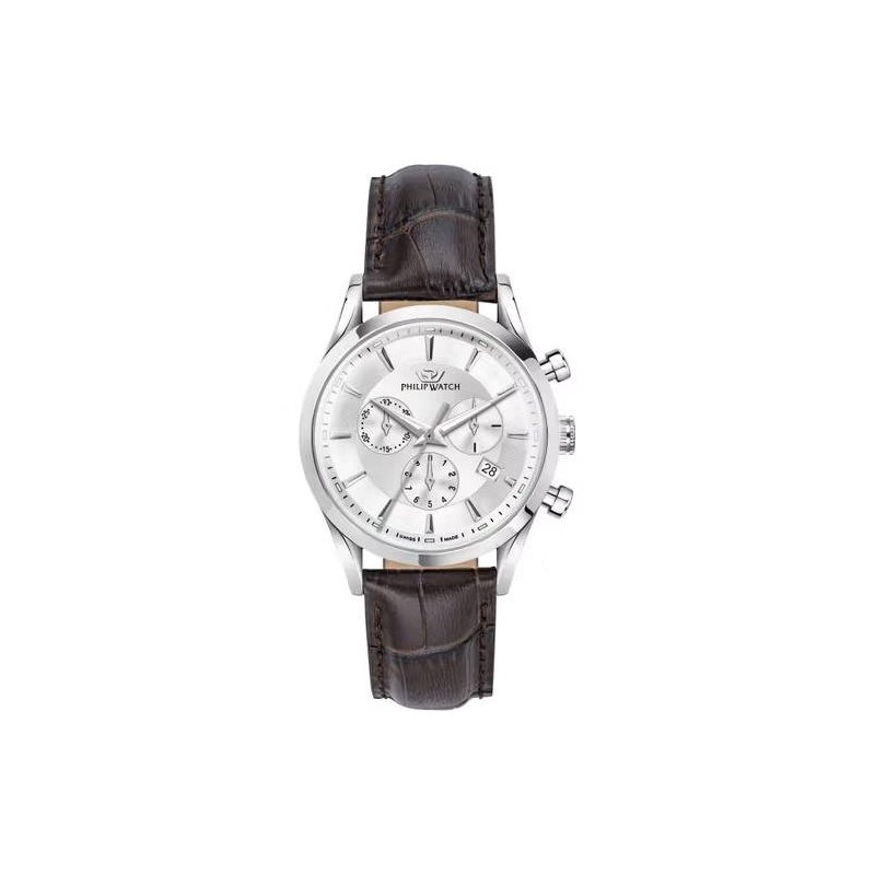 Philip Watch - Sunray Uomo - Acciaio - Pelle