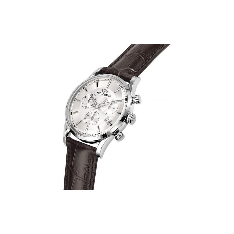 Philip Watch - Sunray Uomo - Acciaio - Pelle