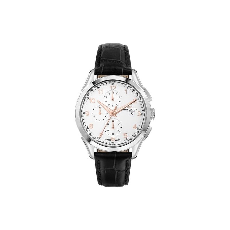 Philip Watch - Orologio Roma - Acciaio E Pelle