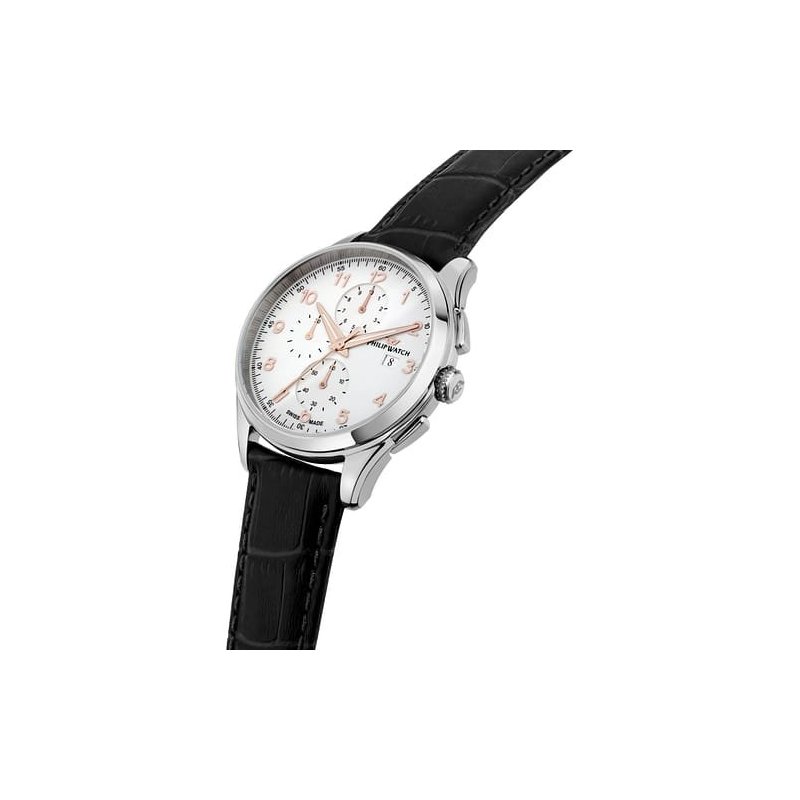 Philip Watch - Orologio Roma - Acciaio E Pelle