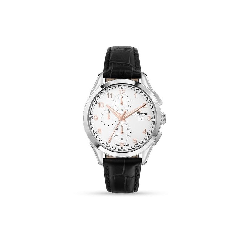 Philip Watch - Orologio Roma - Acciaio E Pelle