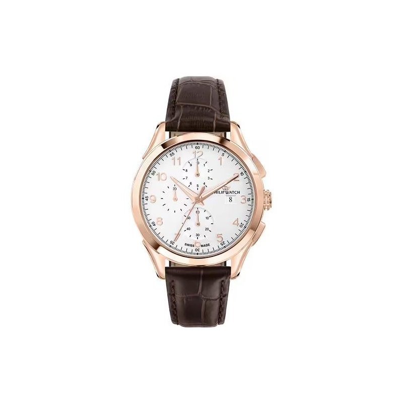Philip Watch - Orologio Roma - Acciaio - Pelle