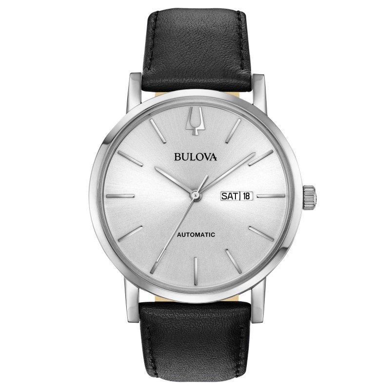 Bulova - Clipper Automatic - Acciaio - Pelle