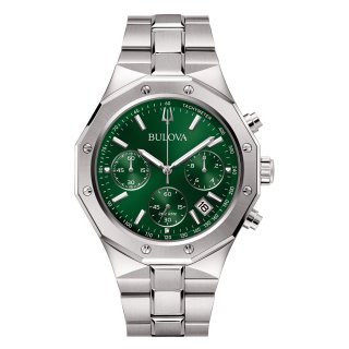 Bulova - Octagon Chronograph - Acciaio - Verde