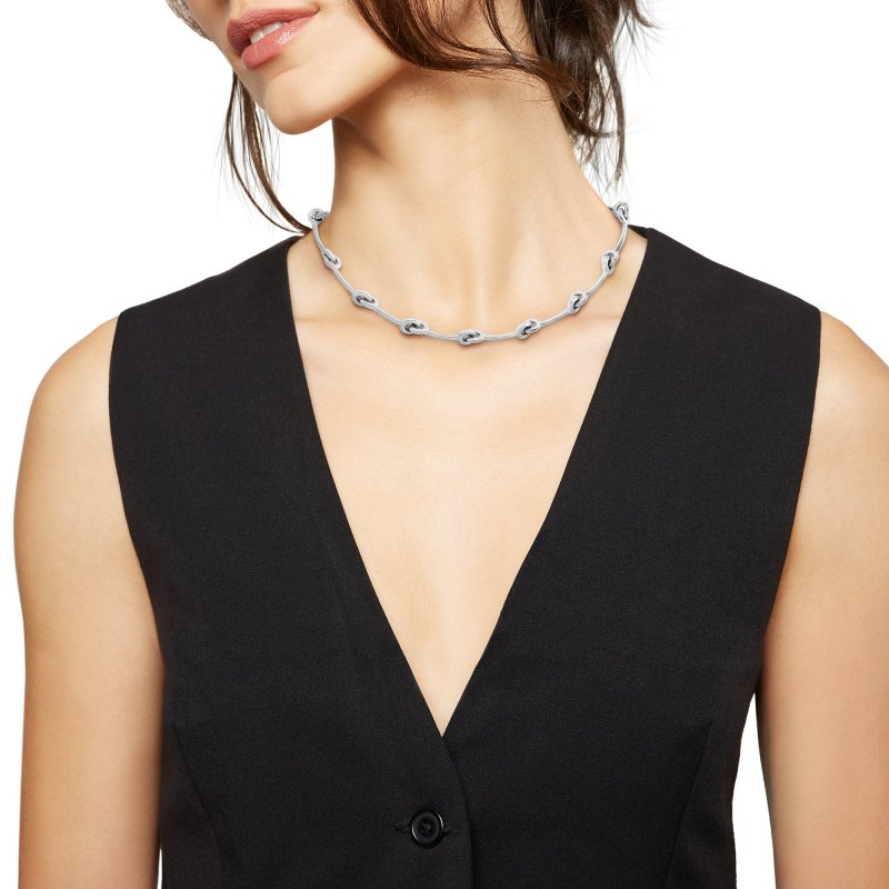 Breil Tribe - Collana Tie Up - Acciaio - Argento