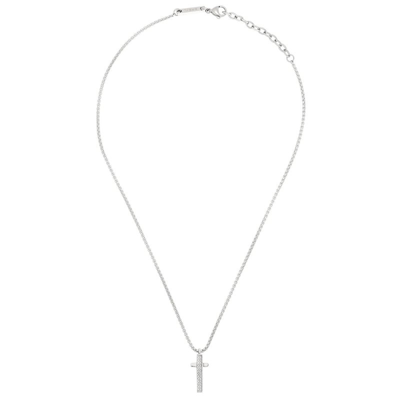 Breil Tribe - Collana Line Row - Acciaio - Zirconia