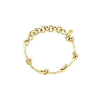 Breil Tribe - Bracciale Tie Up - Acciaio Oro