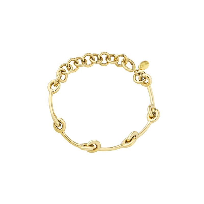 Breil Tribe - Bracciale Tie Up - Acciaio Oro