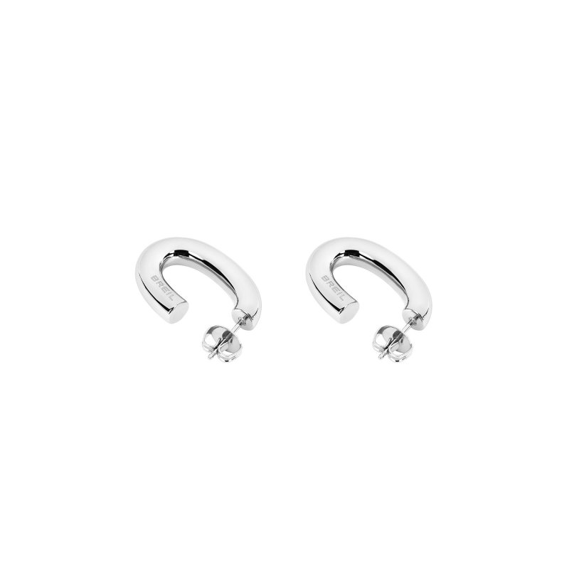 Breil - Orecchini Hoop - Acciaio - Argento