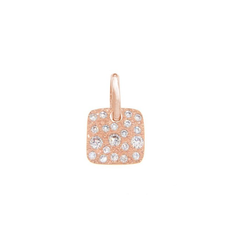 Alisei Milano - Pendente Quadrato - Argento Rosè