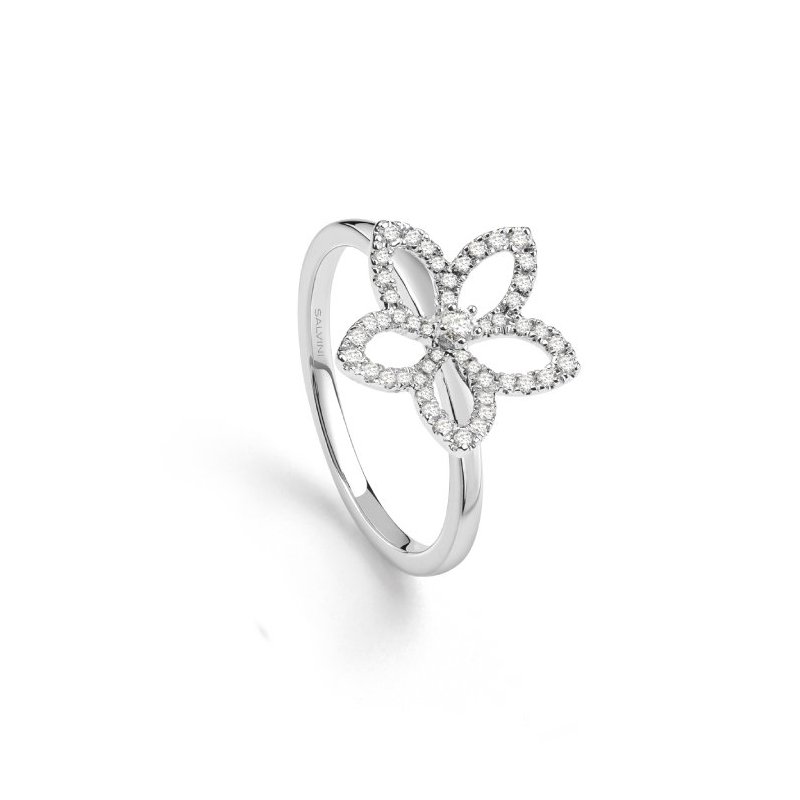 Salvini - Anello Magia Garden - Oro Bianco - Diamante