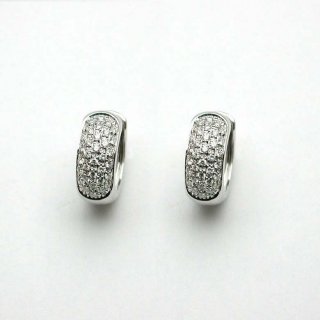 Salvini - Orecchini In Oro Bianco - Diamante - Cerchi