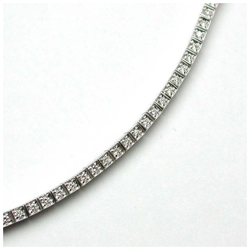 Salvini - Bracciale I Tennis Griff - Oro Bianco - Diamante