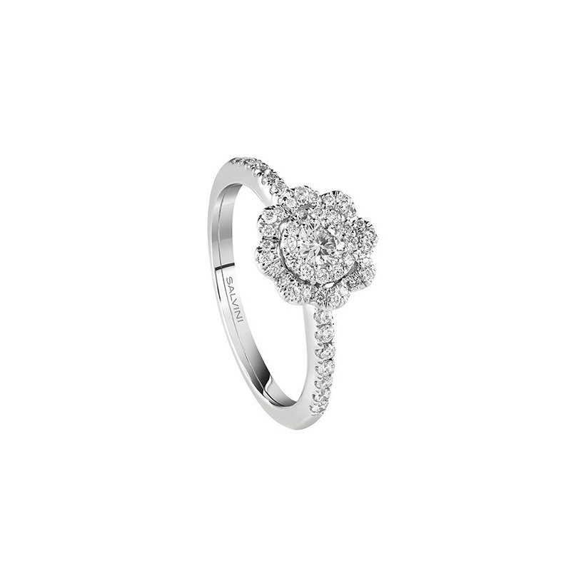Salvini - Anello Camelia - Oro Bianco - Diamante