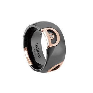 Damiani - Anello D.Icon - Oro Rosa - Ceramica