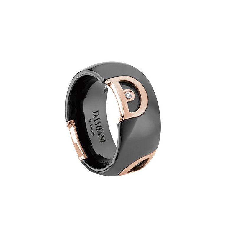 Damiani - Anello D.Icon - Oro Rosa - Ceramica