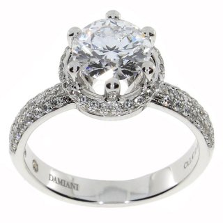 Damiani - Anelli Minou Full Pave' - Oro Bianco - Diamante